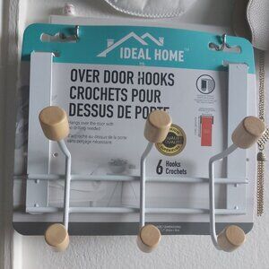 Beautiful Durable Practical Ideal Home Over The Door Hooks 6 HOOKS